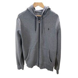 Men's POLO Ralph Lauren Gray Performance Full Zip Sweatshirt - Size L (EUC)